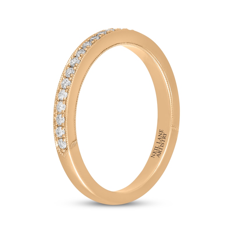 Main Image 2 of Neil Lane Artistry Lab-Grown Diamond Wedding Band 1/4 ct tw 14K Yellow Gold