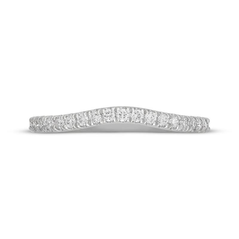 Main Image 3 of Neil Lane Artistry Lab-Grown Diamond Contour Wedding Band 1/3 ct tw 14K White Gold