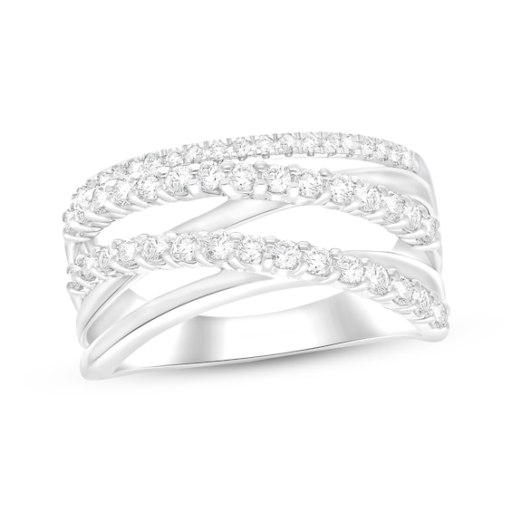 KAY Lab-Grown Diamonds Fashion Crossover Ring 3/4 ct tw Sterling Silver