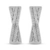 Thumbnail Image 1 of Diamond Hoop Earrings 1/4 ct tw Sterling Silver