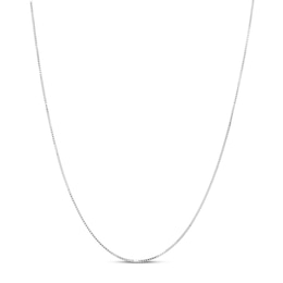 Box Chain Solid Sterling Silver 24"