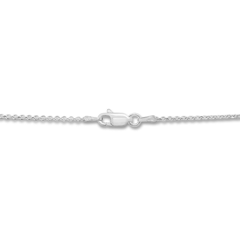 Main Image 2 of Cable Chain Necklace Solid Sterling Silver 24"