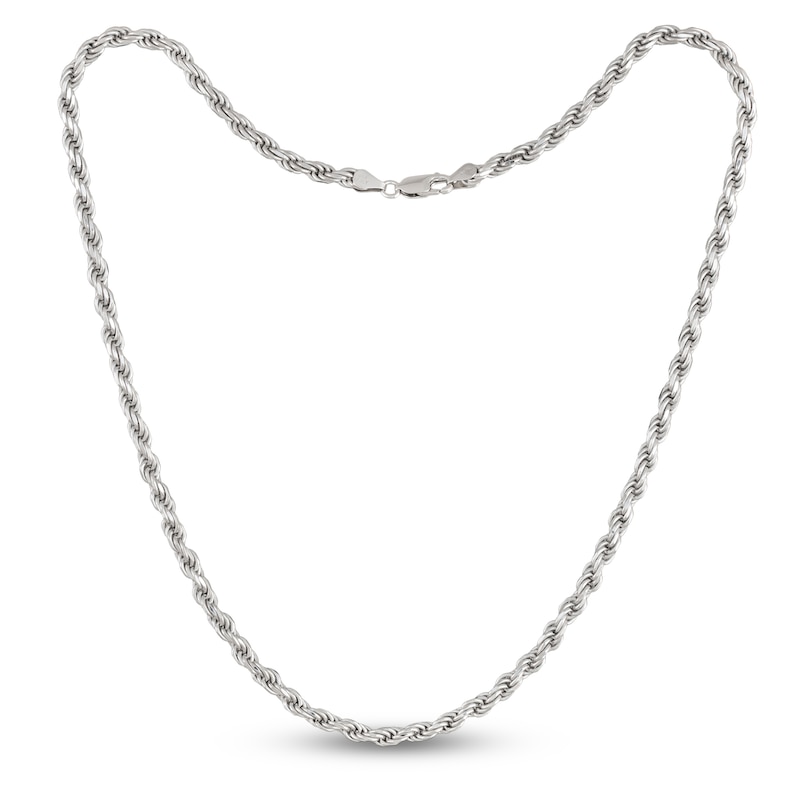 Box or Curb Chain Necklace Rembrandt Charms Two-Tone Sterling Silver Infinity Charm on a Sterling Silver 16 18 or 20 inch Rope 