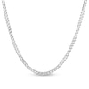 Thumbnail Image 0 of Solid Flat Curb Chain Necklace Sterling Silver 22"