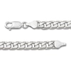 Thumbnail Image 1 of Solid Flat Curb Chain Necklace Sterling Silver 22"