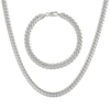 Thumbnail Image 0 of Solid Cuban Link Necklace and Bracelet Sterling Silver