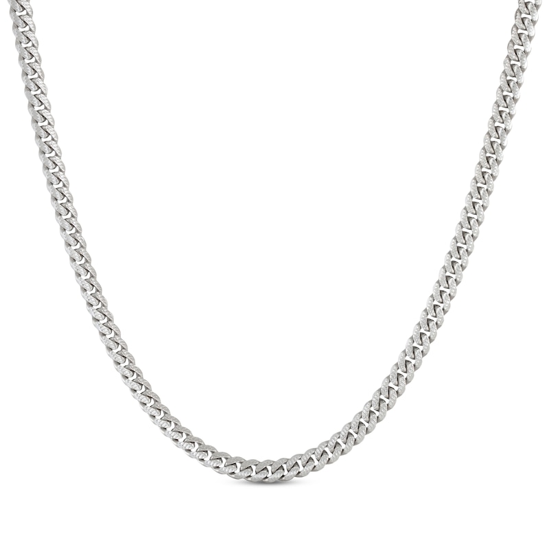 Solid Cuban Link Necklace and Bracelet Sterling Silver