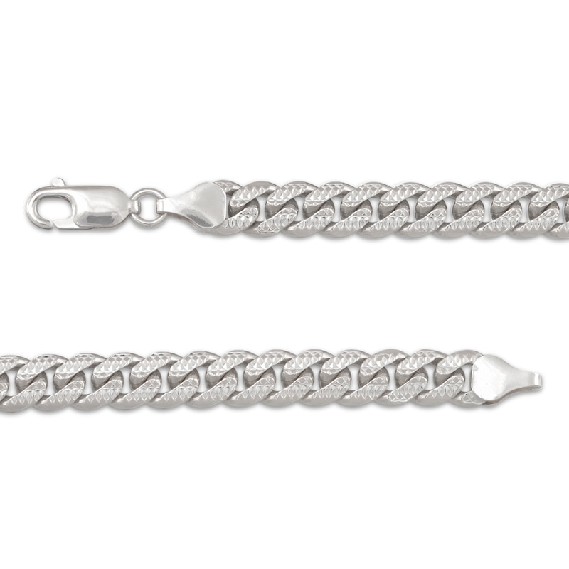 Solid Cuban Link Necklace and Bracelet Sterling Silver