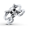 Skull/Crossbones Toe Ring Sterling Silver