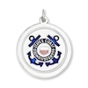 Thumbnail Image 0 of U.S. Coast Guard Charm White Enamel Sterling Silver