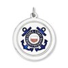 Thumbnail Image 0 of U.S. Coast Guard Charm White Enamel Sterling Silver