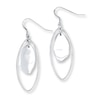 Thumbnail Image 0 of Oval Dangle Earrings Sterling Silver