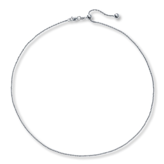 Crisscross Chain Solid Sterling Silver 16"-20"