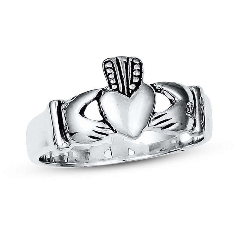 Men's Claddagh Ring Sterling Silver