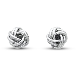 Knot Earrings Sterling Silver