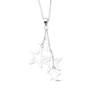 Thumbnail Image 0 of Star Dangle Necklace Sterling Silver 18"