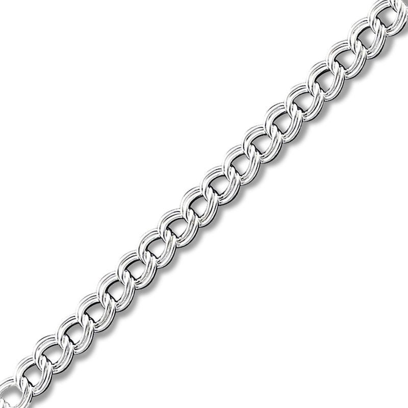 Charm Bracelet Sterling Silver 8"