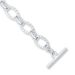Oval Link Bracelet Sterling Silver 8.75&quot; Length