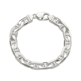 Solid Anchor Chain Bracelet Sterling Silver 8&quot;
