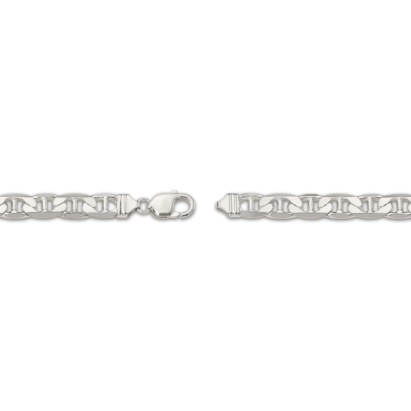 Solid Anchor Chain Bracelet Sterling Silver 8"