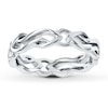 Thumbnail Image 0 of Stackable Ring Carved Band Sterling Silver
