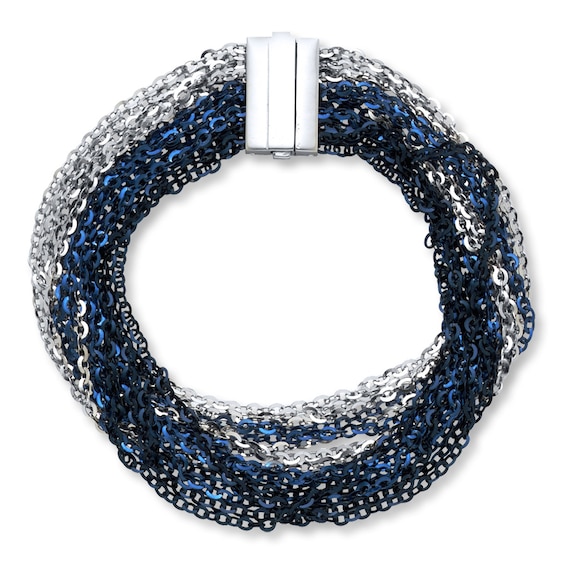 Multi-strand Bracelet Sterling Silver 7.5"