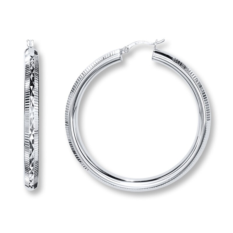 Hoop Earrings Sterling Silver