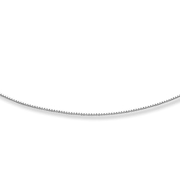 Box Chain Necklace Solid Sterling Silver 20"