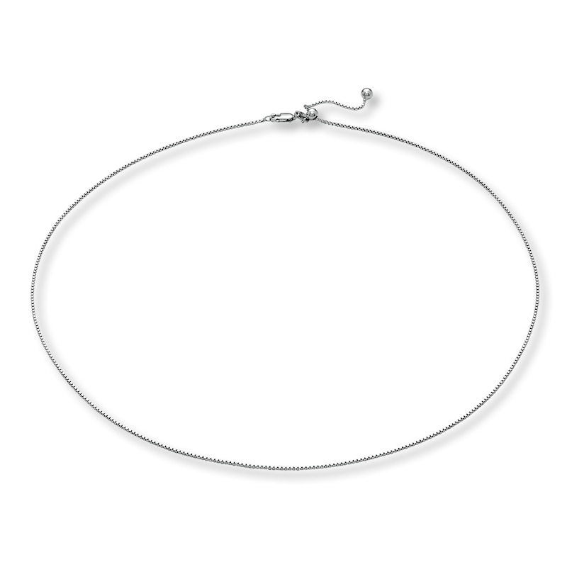 Solid Box Chain Necklace Sterling Silver 20