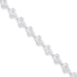 Sterling Silver Anklet 10&quot; Length