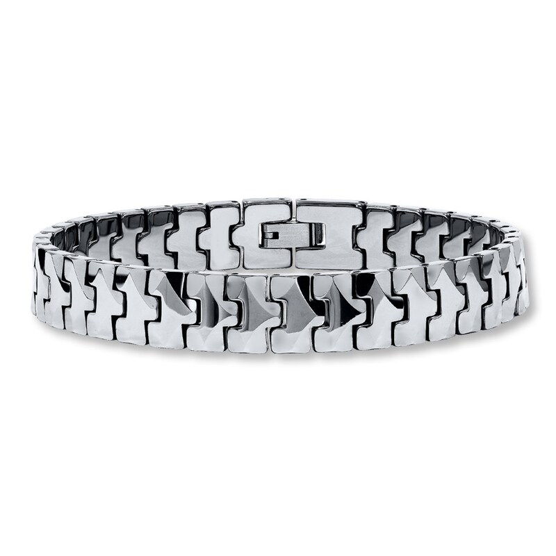 Men's Bracelet Tungsten Carbide 9"