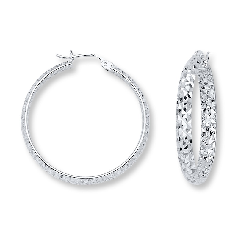 Main Image 1 of Hoop Earrings Sterling Silver