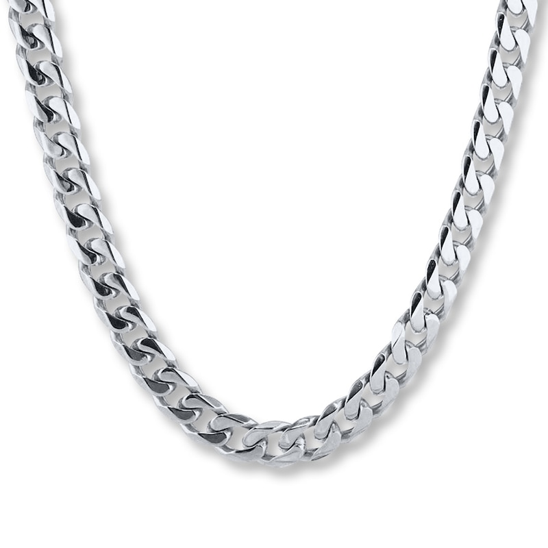Solid Curb Link Chain Stainless Steel 22"