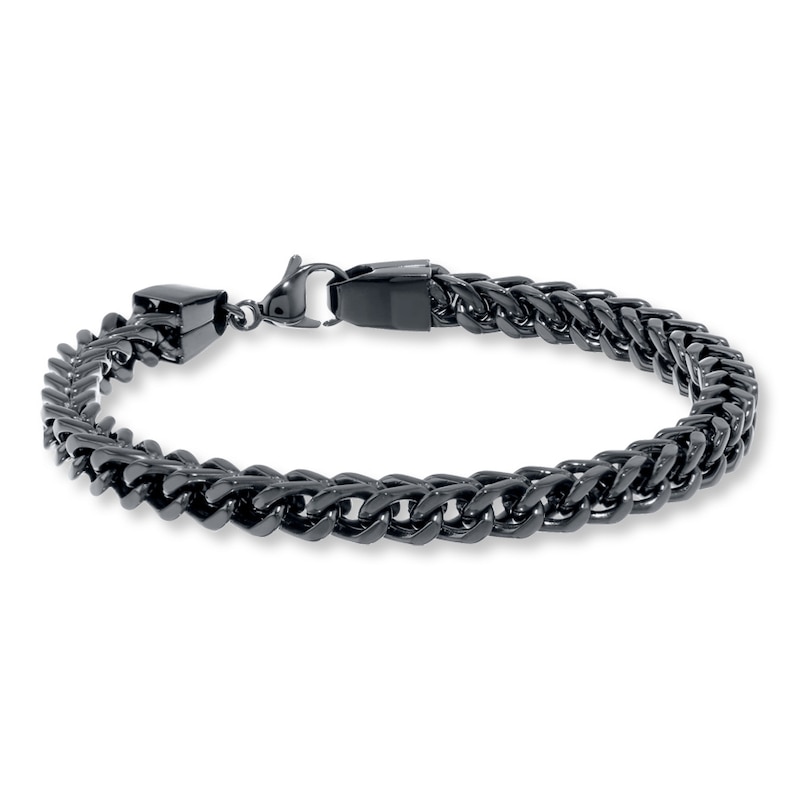 Solid Foxtail Bracelet Stainless Steel 9"