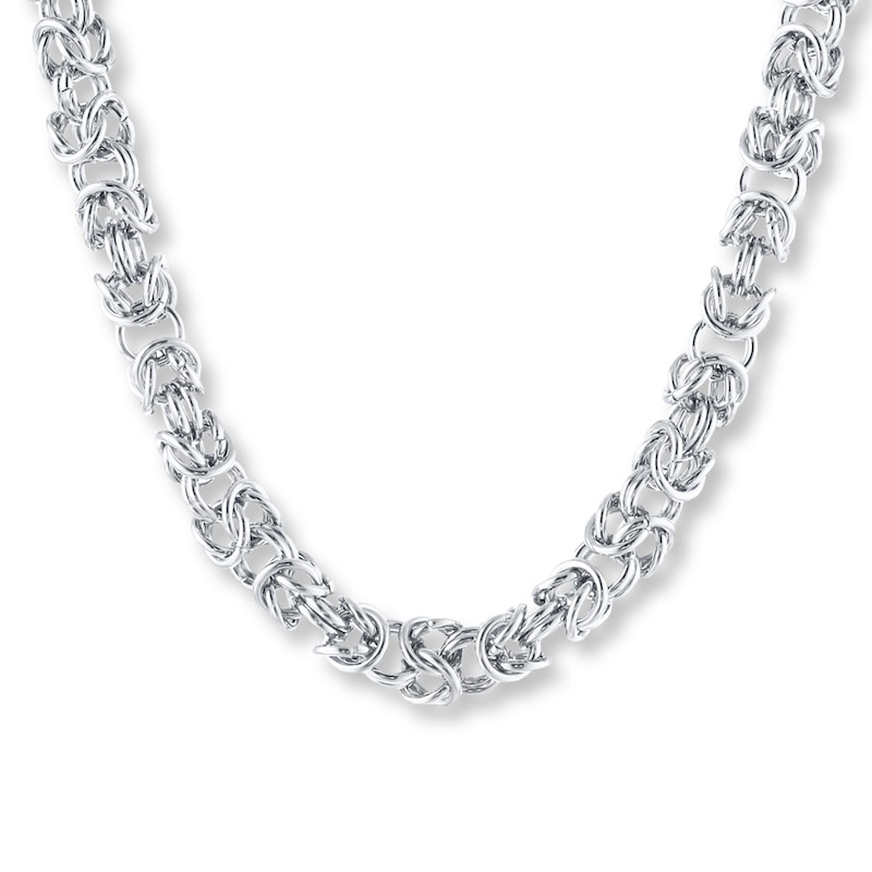 Byzantine Necklace Stainless Steel 24"