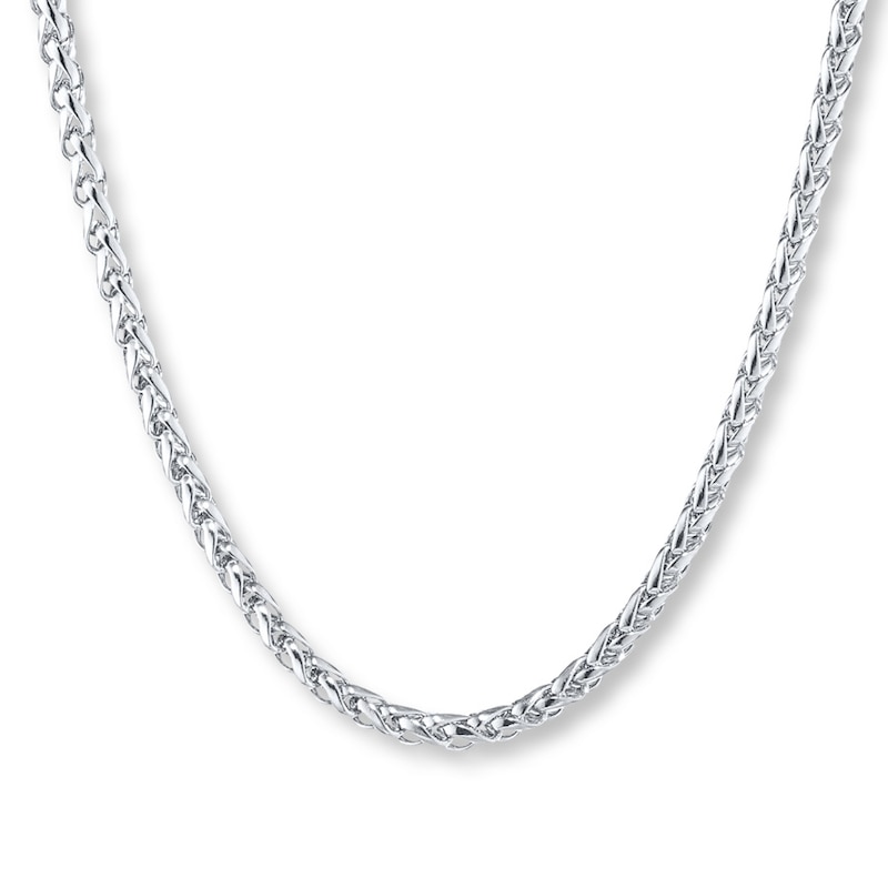 Wheat Chain Stainless Steel Necklace 22"