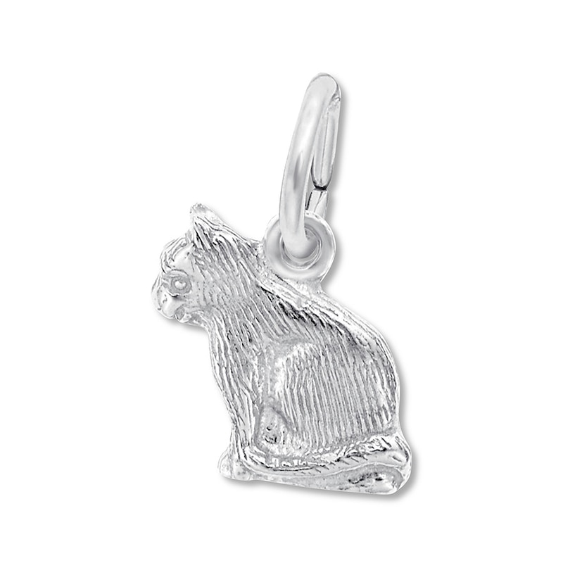 Cat Charm Sterling Silver