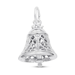 Filigree Bell Charm Sterling Silver