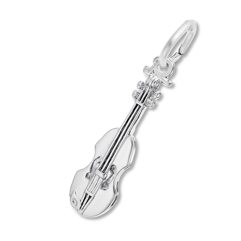 Violin Charm Sterling Silver