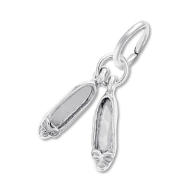 Ballet Shoes Charm Sterling Silver