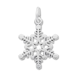 Snowflake Charm Sterling Silver