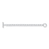 Link Charm Bracelet Sterling Silver 7"