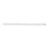 Curb Chain Charm Bracelet Sterling Silver 7"