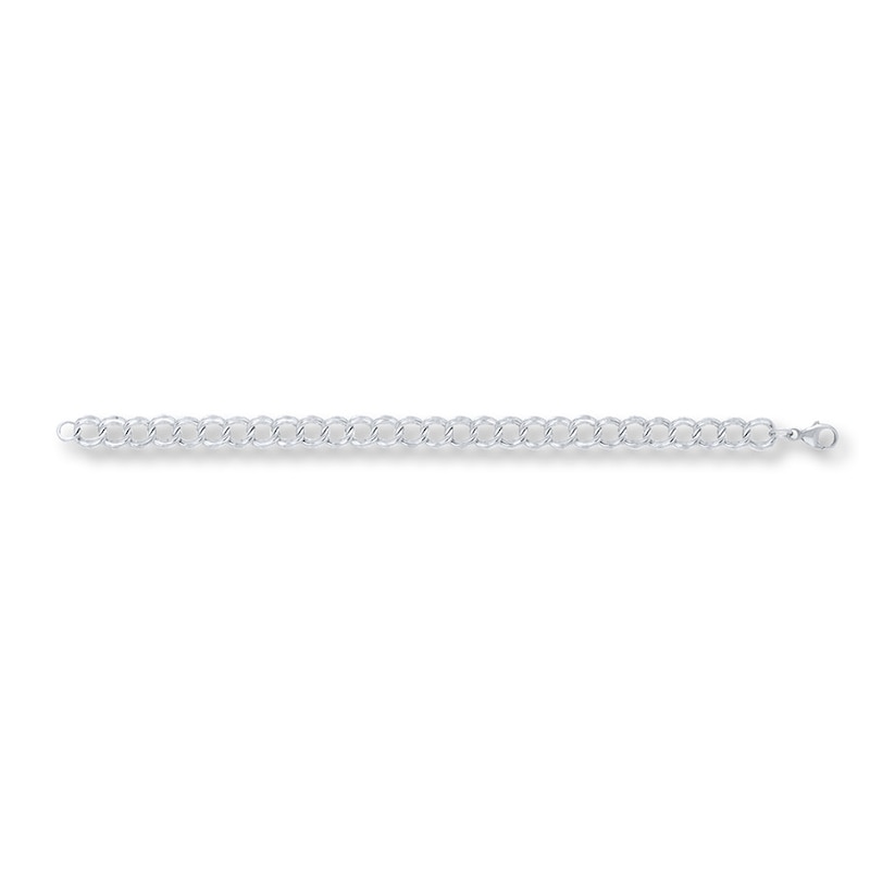 Double Link Bracelet Sterling Silver 7"