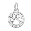 Thumbnail Image 0 of Paw Print Charm Sterling Silver