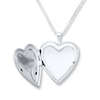 Thumbnail Image 1 of Baseball Mom Heart Sterling Silver Locket Necklace