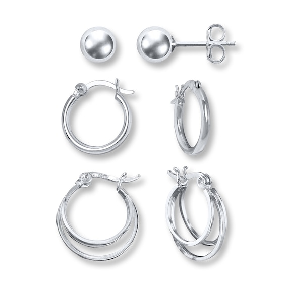 Hoops & Studs Earring Set Sterling Silver | Womens | Gender | Earrings