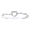 Thumbnail Image 1 of Heart Bangle Bracelet 1/15 ct tw Diamonds Sterling Silver