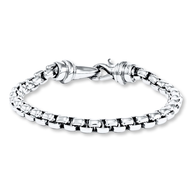 Men's Rolo Link Bracelet Stainless Steel 8.5"