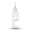 Thumbnail Image 0 of Number 2 Charm Sterling Silver